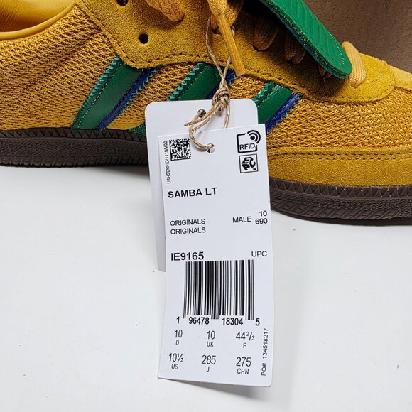 Adidas Samba LT Mens Sneaker Size 10.5 (Preloved Yellow Green IE9165 NWOB - Picture 9 of 9
